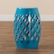 Baxton Studio Branson ModernBlue Finished Metal Outdoor Side Table 193-12116-ZORO - alternate 7